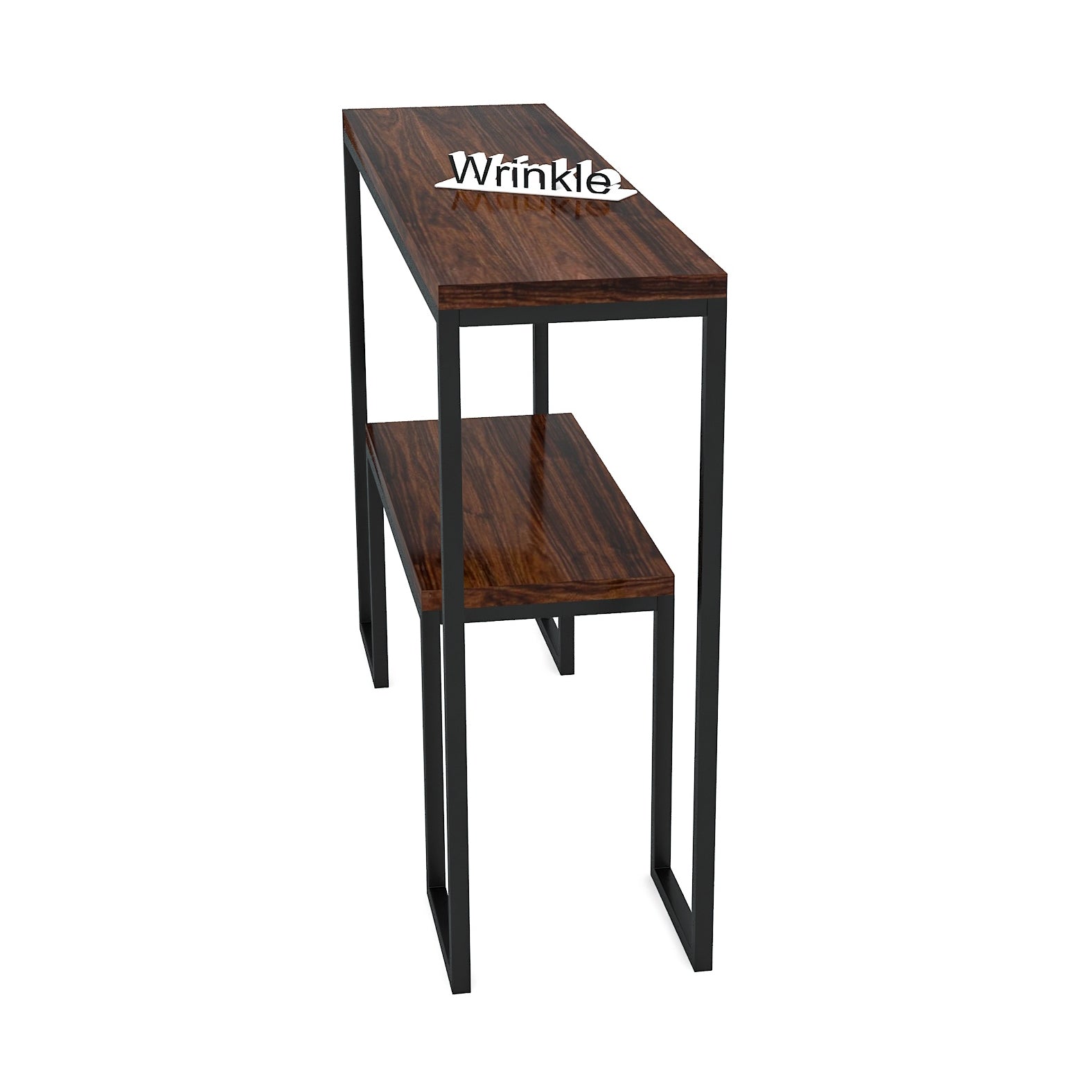Latest Rectangle Console Table (Heavy Iron Metal With Solid Sheesham Wood) - Furnishiaa -  -